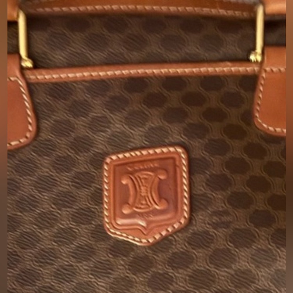 Celine Stylish Brown Tote with Tan Accents Excellent Preloved Condition - Picture 8 of 8